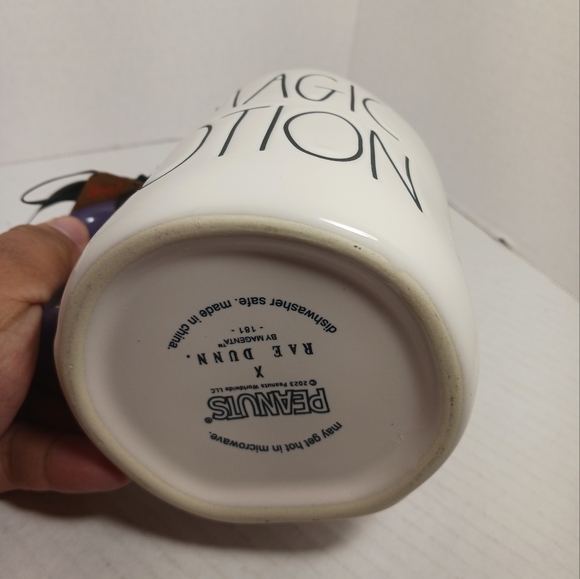Peanuts x Rae Dunn Snoopy Magic Potion Warlock Ceramic Coffee Mug 2023 NEW - Picture 3 of 5
